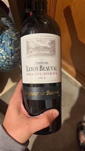 Bordeaux Bordeaux Supérieur Château Leroybeauval Seigneur de Beauval 2014