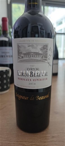 Bordeaux Bordeaux Supérieur Château Leroybeauval Seigneur de Beauval 2014