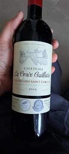 Bordéus Puisseguin-saint-émilion Château La Croix Guillotin 2014