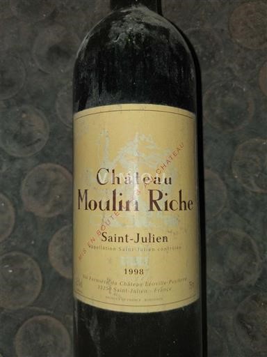Bordeaux Saint-Julien Château Moulin Riche 1998