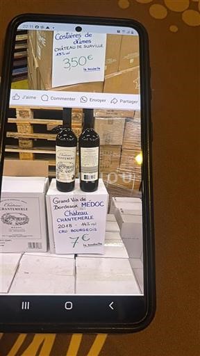 Bordeaux Médoc Cru Bourgeois Chantermerle 2018