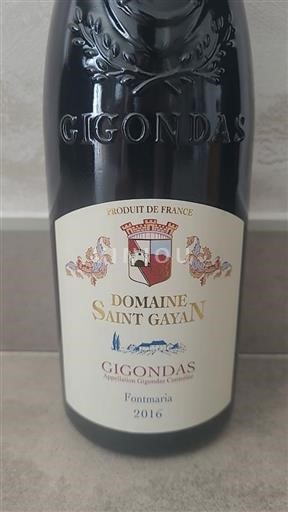 Rhône-dalen Gigondas Domaine Saint Gayan 2016