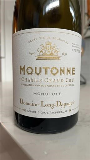 Burgundsko Chablis Grand Cru Grand Cru Domaine Albert Bichot Longdepaquit Moutonné - Monopole 2012