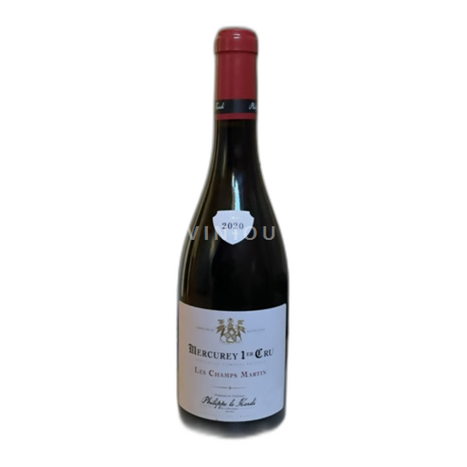 Vin Rouge sec Les Champs Martin Château Philippe-Le-Hardi 2020 France Bourgogne Mercurey AOC Premier Cru