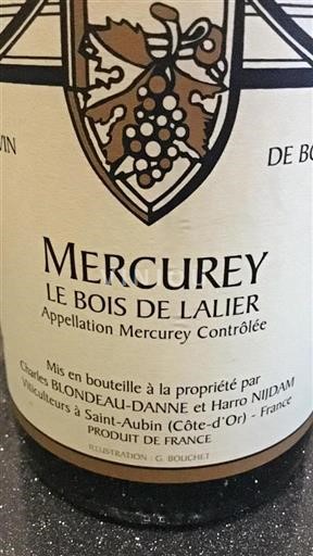 Burgundija Mercurey Le Bois De Lalier Neleten.