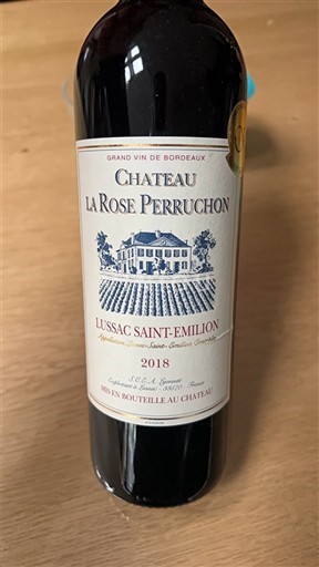 Bordeaux Lussac-saint-émilion Château La Rose Perruchon 2018