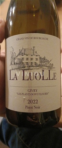 Borgoña Givry Grand Cru La Luolle "Les Plants Sont Fleuris" 2022