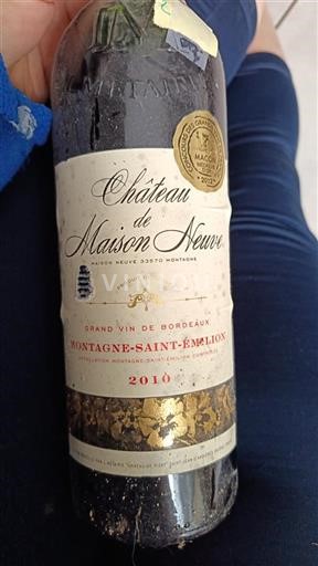 Burdeos Montagne-Saint-Émilion Grand Cru Château Maison Neuve 2010