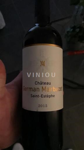 Burdeos Saint-Estèphe German Marbuzet 2015