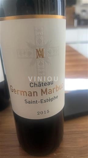 Burdeos Saint-Estèphe German Marbuzet 2015
