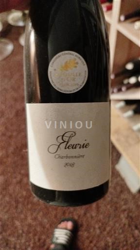 Vin Rouge sec Charbonnière 2018 France Beaujolais Fleurie AOC