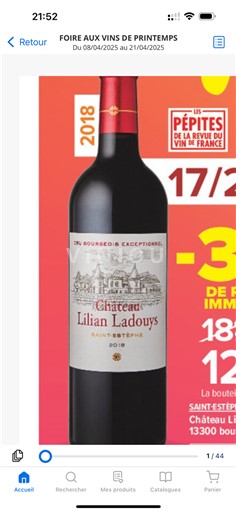 Burdeos Saint-Estèphe Grand Cru Château Lilian Ladouys 2018