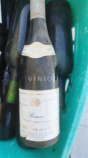 Vin Rouge sec Tuil Père et Fils 1973 France Bourgogne Beaune AOC