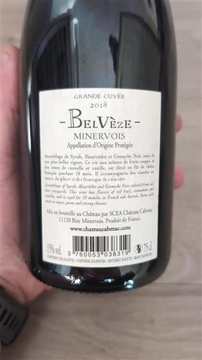 Vin Rouge sec Grande Cuvée Château Cabezac 2018 France Languedoc Minervois AOC