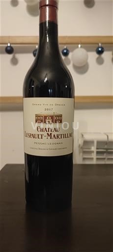 Bordeaux Pessac-Léognan Château Lespaultmartillac 2017