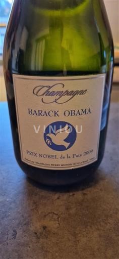 Champagne Champagner Pierre Mignon BARACK OBAMA PRIX NOBEL de la Paix 2009