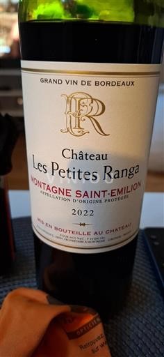 Bordeaux Montagne-Saint-Émilion Château Les Petites Ranga 2022