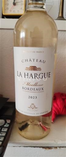 Bordeaux Château La Hargue Moelleux 2023