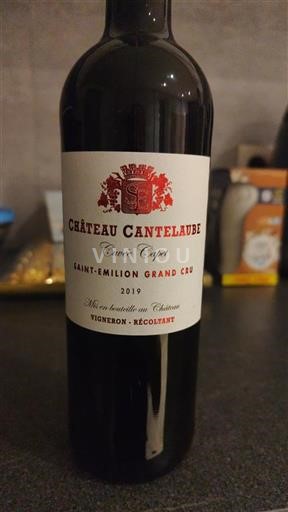 Bordéus Saint-Émilion Grand Cru Château Cantelaube Capet 2019