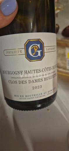 Burgundy Unspecified Grand Cru Philippe Gavignet Clos des Dames Huguettes 2023