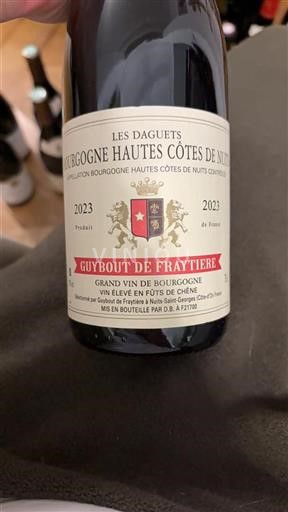 Burgundsko Hautes Côtes de Nuits Premier Cru Guybout De Fraytiere Les Daguets 2023