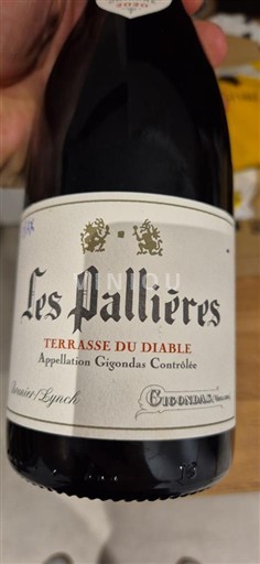 Rhônen laakso Gigondas Les Pallières Terrasse du Diable 2020