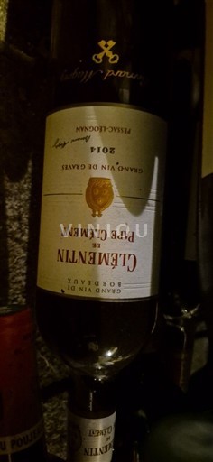 Bordeaux Pessac-Léognan Grand Cru Clémentin De Pape Clément 2014