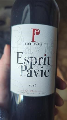 Bordeaux Château Pavie Esprit de Pavie 2016