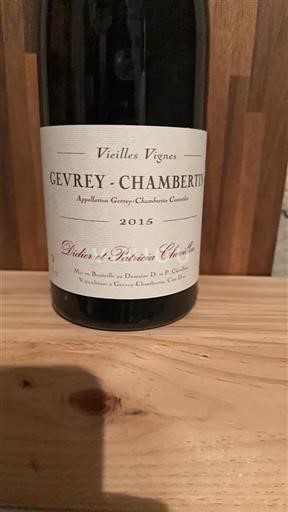 Burgundija Gevrey-chambertin Didier Et Patricia Chevillon Vieilles Vignes 2015