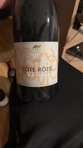 Rhônevallei Côte-rôtie Domaine Corps De Loup 2017