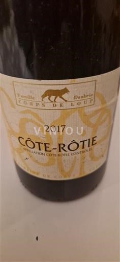 Vale do Ródano Côte-rôtie Domaine Corps De Loup 2017