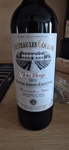 Bordeaux Lussac-saint-émilion Château Les Couzins Prestige 2022