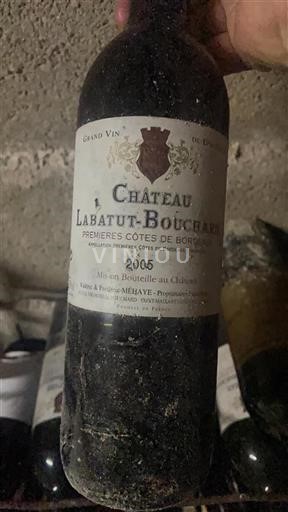 Bordeaux Những sườn đầu tiên của Bordeaux Château Labatut Bouchard 2005