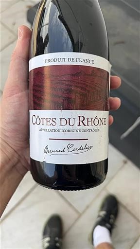 Valle del Ródano Côtes del Ródano Bernard Cordelieu 2017