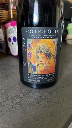Rhône-dalen Côte-rôtie Domaine Stephane Pichat Le Champon 2002