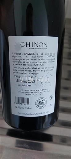 Loiredalen Chinon Christophe Baudry 2023