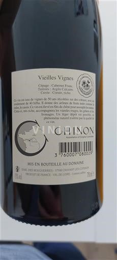 Loiredalen Chinon Earl Des Bouqueries Corsée, riche 2023