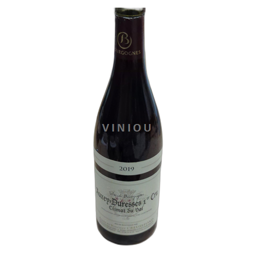 Vin Rouge sec 1er cru Climat du val Alain et Vincent Creusefond 2019 France Bourgogne Auxey-duresses AOC