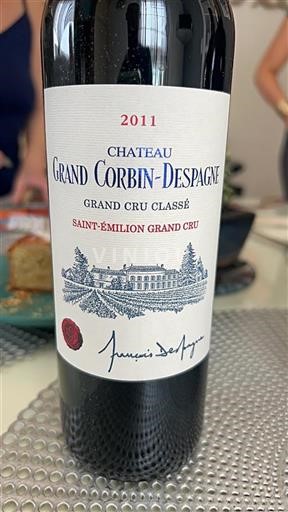 Bordeaux Saint-Émilion Grand Cru Grand Cru Château Grand Corbindespagne 2011