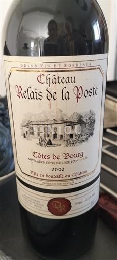 Bordeaux Côtes de Bourg Château Relais De La Poste 2002