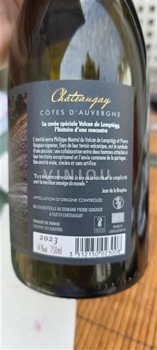 Thung lũng sông Loire Côtes-d'auvergne Domaine Gay Volcan de Lemptégy 2023