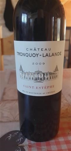 Bordeaux Saint-Estèphe Château Tronquoylalande 2009