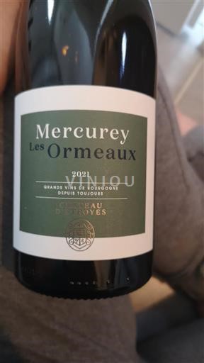 Burgundi Mercurey Château Etroyes Les Ormeaux 2021