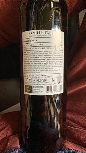 Languedoc-Roussillon Pays d'Oc Famille Fabre Convivencia 2019