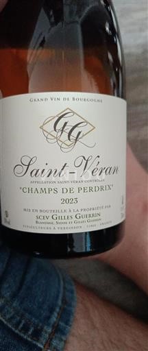 Burgundsko Saint-Véran Grand Cru Gilles Guerrin Champs de Perdrix 2023