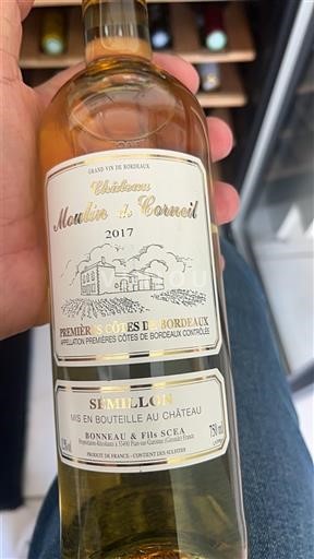 Bordeaux Premières-côtes-de-bordeaux Château Moulin De Corneil 2017