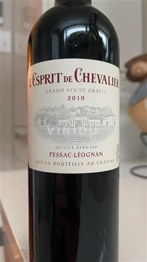 Bordeaux Pessac-Léognan Domaine Chevalier L'Esprit de Chevalier 2010