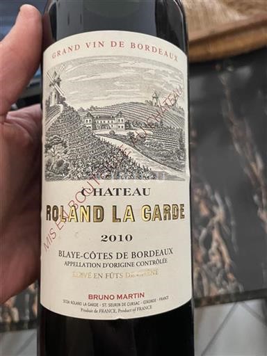 Bordeaux Blaye-côtes-de-bordeaux Château Roland La Garde 2010