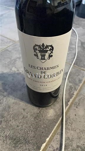Burdeos Saint-Émilion Gran Cru Grand Cru Les Charmes De Grand Corbin 2018