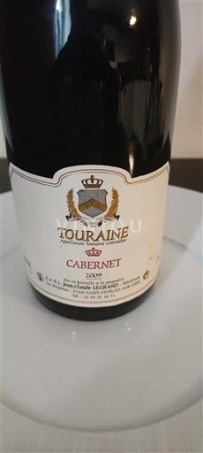 Loire-dalen Touraine Jeanclaude Legrand Cabernet 2009